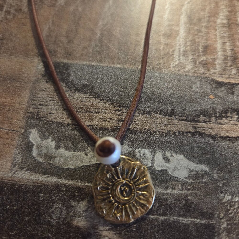 RM 16K Gold Charm with Pearl Necklace